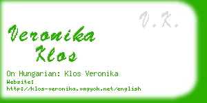 veronika klos business card